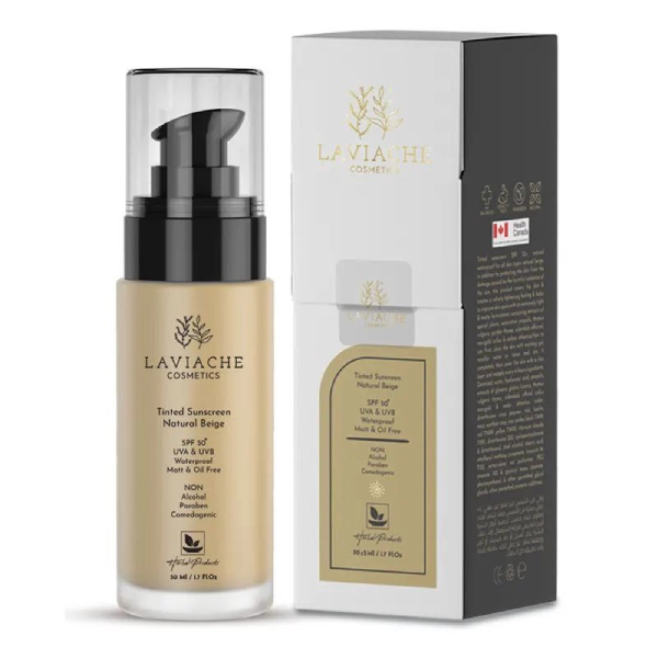 ضد آفتاب رنگی +spf50 مناسب انواع پوست بژ طبیعی لاویاچه