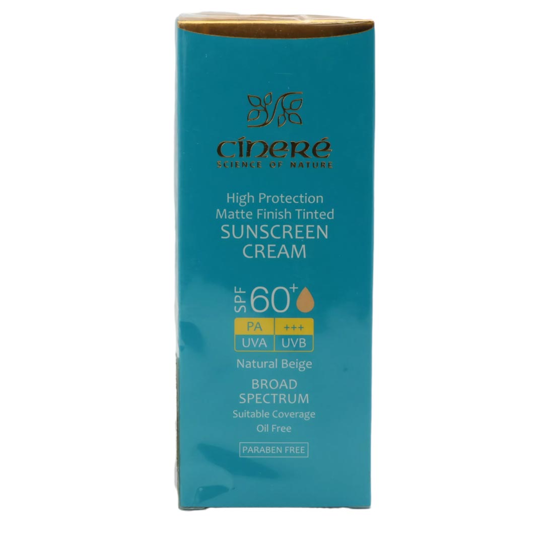 کرم ضدآفتاب رنگی SPF60 NATURAL BEIGE OILY TO COMBINATION SKIN
