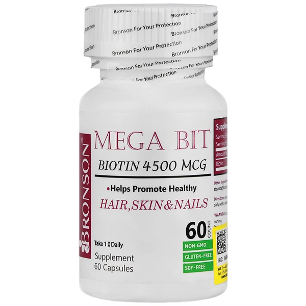 مگابیت بیوتین 4500 میکروگرم Mega Bit Biotin 4500 Mcg