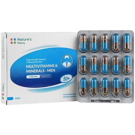 مولتی ویتامین و مینرال آقایان بالای 50 سال (30 عددی)