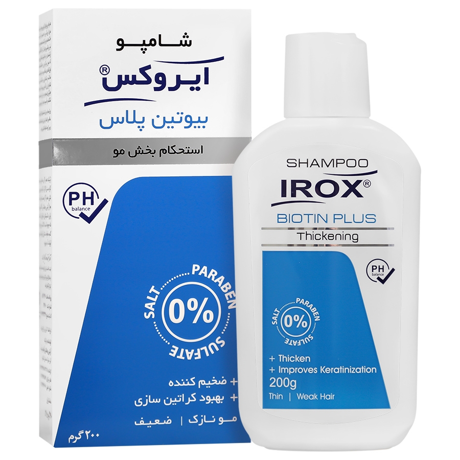 شامپو بیوتین پلاس آیروکس Biotin Plus Shampoo Irox