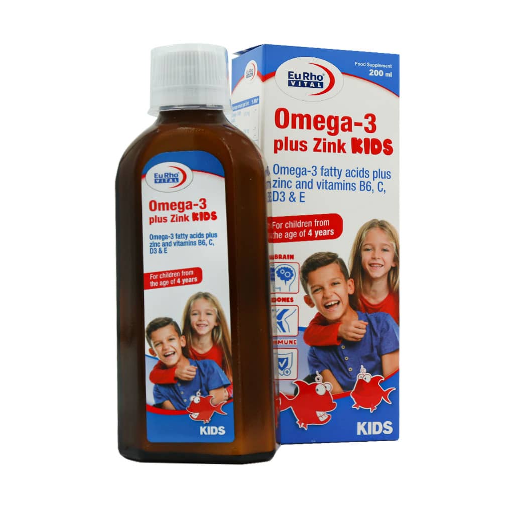 امگا3 پلاس زینک کیدز  Omega Plus Zink Kids Eurho Vital