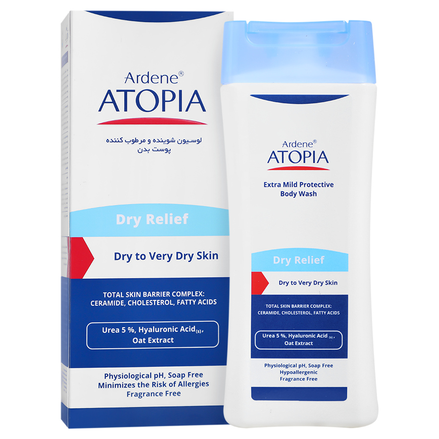 لوسیون شوینده بدن اوره 5% مدل Dry Relief اتوپیا
