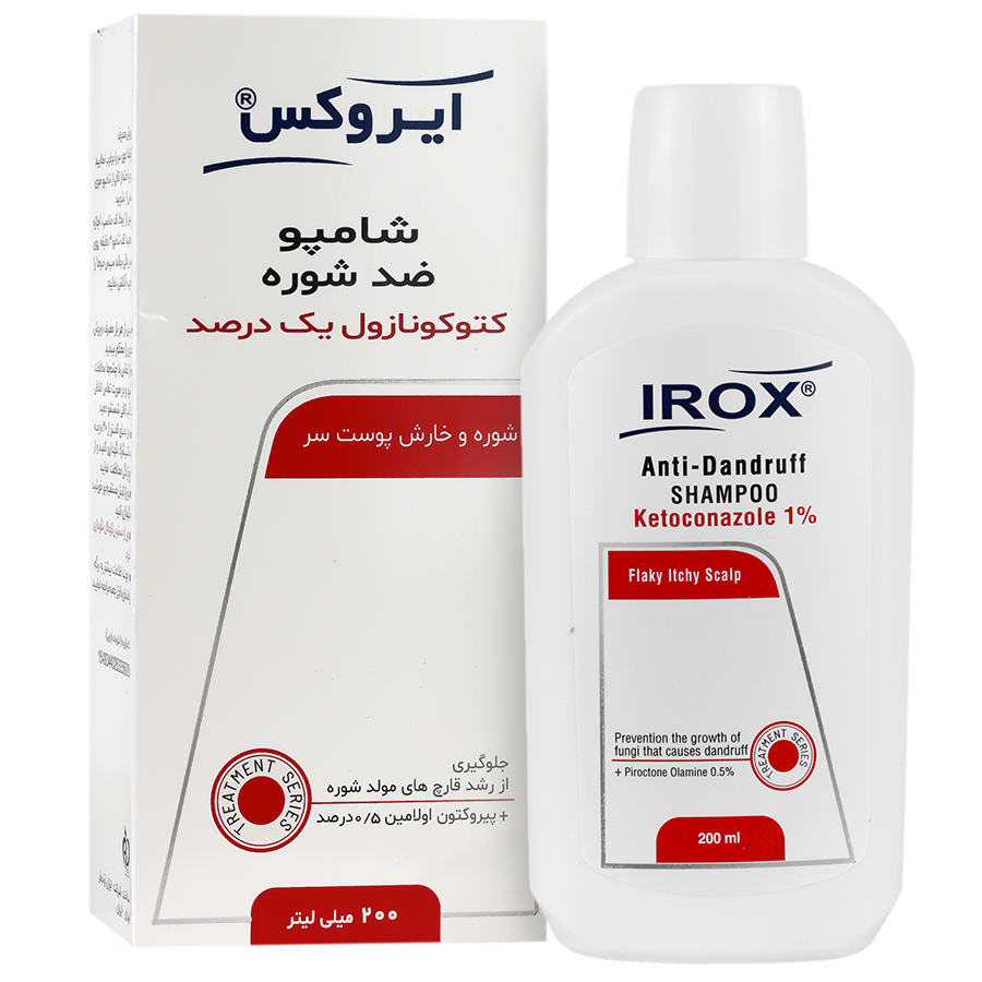 شامپو کتوکونازول ایروکس 2 درصد  Irox Ketoconazole 2 Shampoo Irox