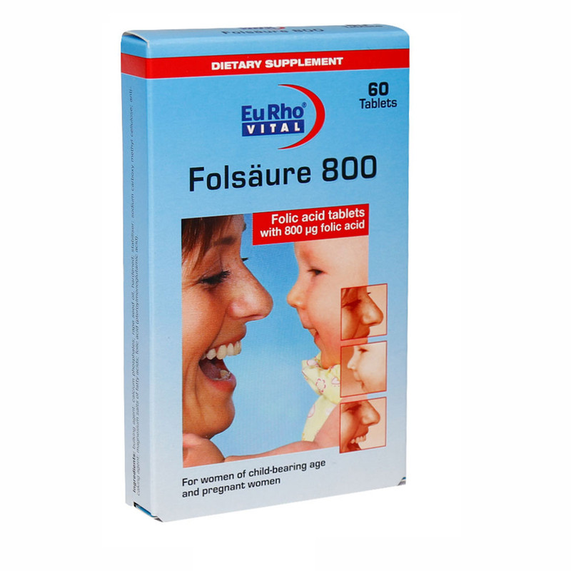 فولیک اسید 800 میکرو گرم 60 عددی