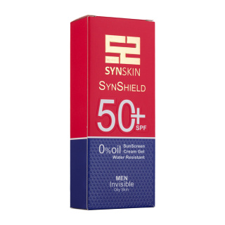 کرم ژل ضد آفتاب ساین اسکین مدل Synshield با SPF50 مناسب پوست چرب آقایان حجم 50 میلی لیتر