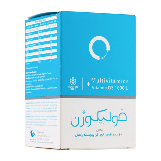 قرص فولیکوژن Folicogen اروند فارمد بسته 60 عددی