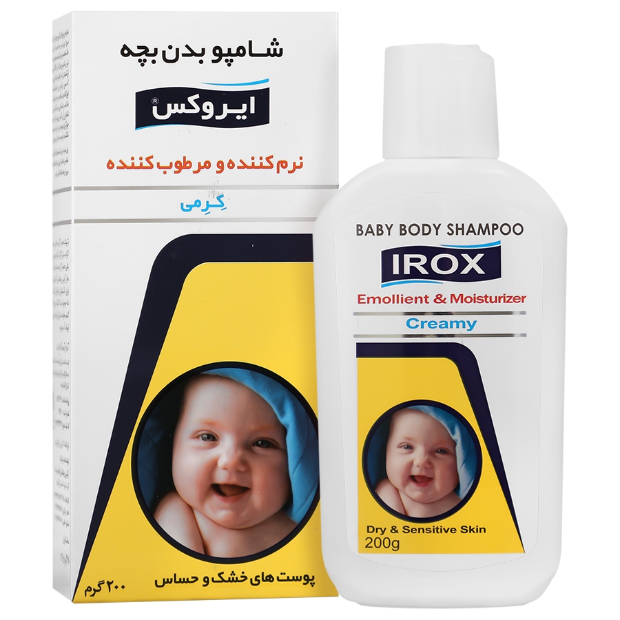 شامپو بدن کرمی بچه آیروکس Irox Baby Body Creamy Shampoo