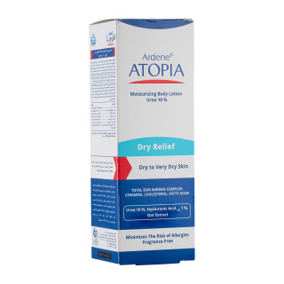 لوسیون مرطوب کننده قوی بدن آردن مدل Dry Relief حاوی اوره 10درصد حجم 200 میلی لیتر